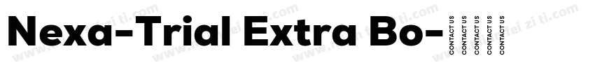 Nexa-Trial Extra Bo字体转换
